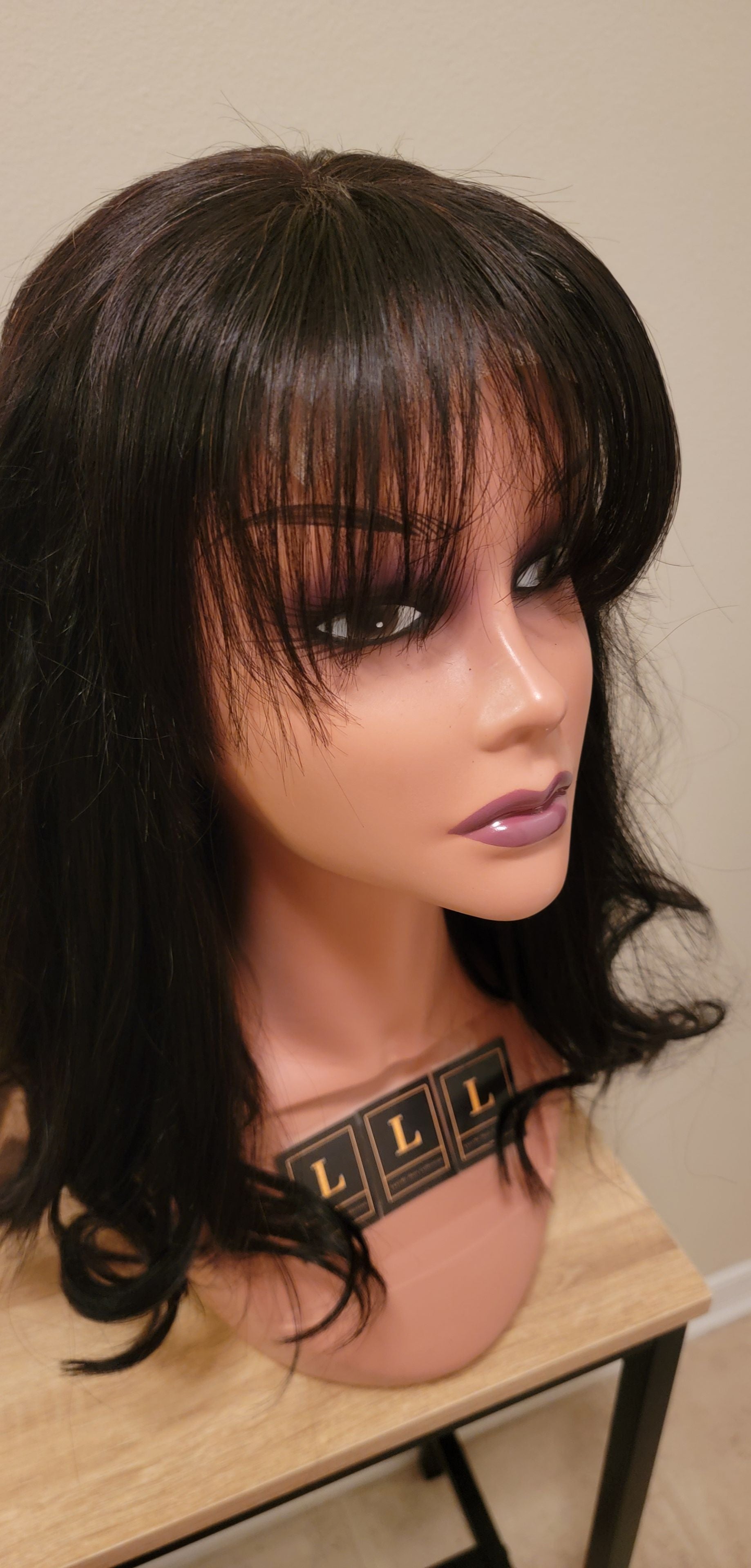 Closure Wig with Bang LuxeMe Hair Collection